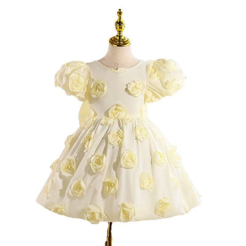 Girls' dress - fairytale bow princess dress - mid-length -  new arrival - cross-border ready stock - baby & toddler birthday & first birthday