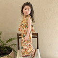 Girls' cartoon dress set - trendy and cute summer outfit for toddlers and young girls - casual floral print