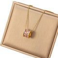 Popular popular refined inlaid zirconium small waist necklace accessible luxury niche jewelry for women high-end sense of versatility elegant clavicle chain