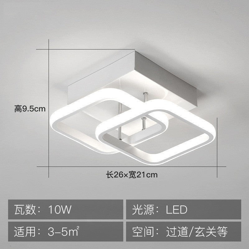 Hallway aisle light modern minimalist entryway ceiling light smart stepless remote control cloakroom stairway balcony foyer light