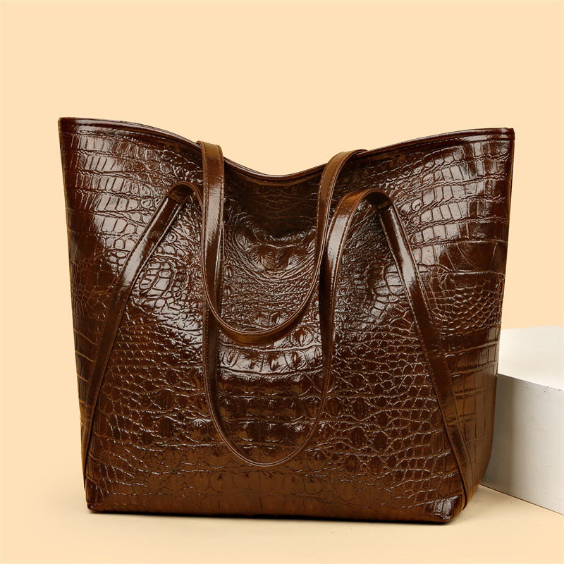 new arrival texture women's bag large capacity shoulder bag satchel bag easiest for matchfashion embossed tote bag work clothing bag