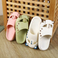 Cute 2023new arrival slippers women's bear crocs funny baotou summer non-slipoutwear sandals feeling like stepping on shit