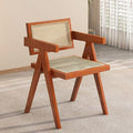 Scandinavian solid wood for home rattan balcony dining chair stool backrest b&b casualcasual rattan chair chandigarh chair