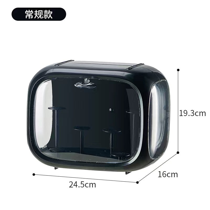 Blind box new POP MART figure storage box with lamp desktop display stand acrylic cartoon plastic space capsule