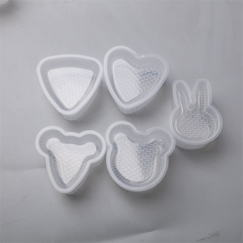 Multi-layer rice ball mold heart shape diy military ship sushi mold baking tool multi-layer sushi supplementary food bento tool