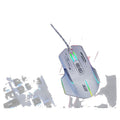 Acer omw950 gaming mouse - wired, low profile, rgb, macro programming - perfect for esports, pubg, office work, and laptops
