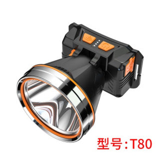 LED strong light rechargeable headlight outdoor long-distance lighting work camping mountaineering night fishing head-mounted induction headlight