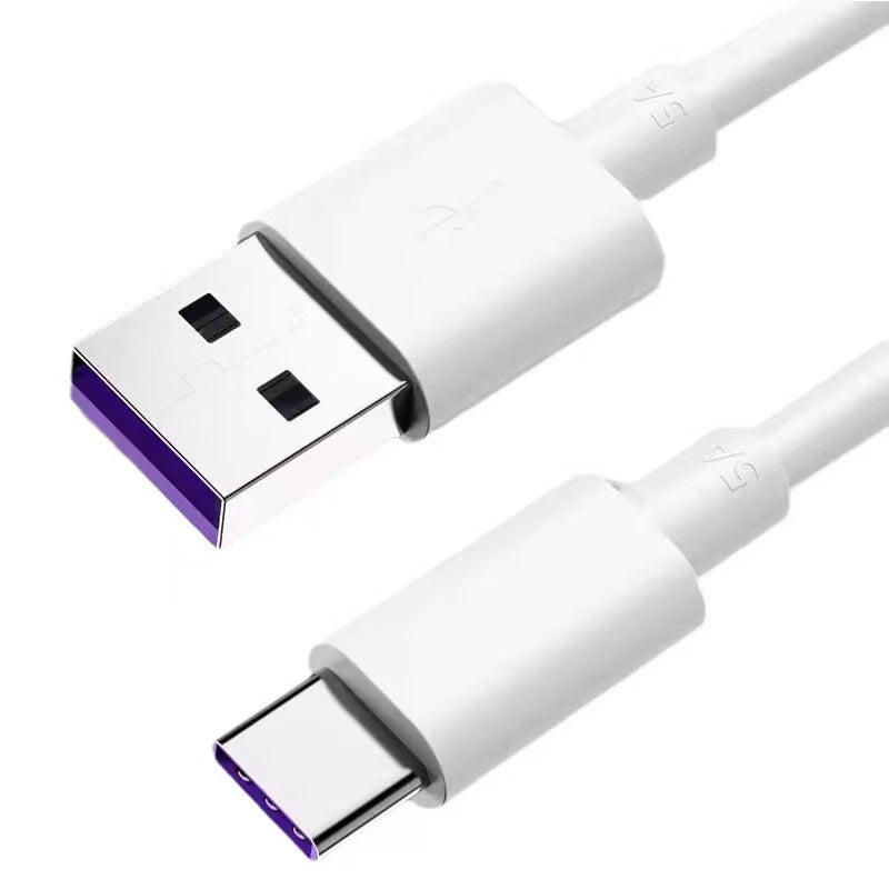 5a fast charging data cable, type-c super fast charging, compatible with android, iphone, huawei, xiaomi phones, 6a charging cable