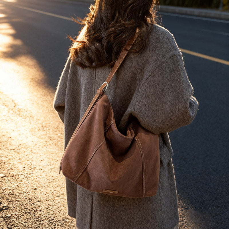 2025 new korean style crossbody bag for women - minimalist, high-quality shoulder bag, large capacity tote bag for work and commuting