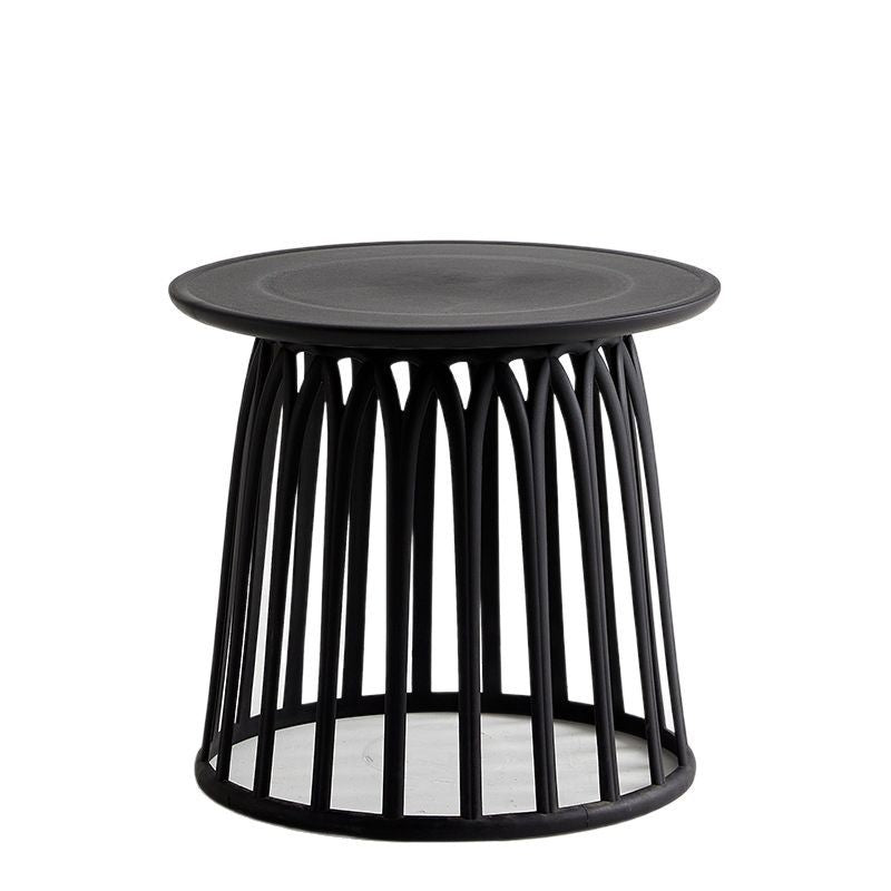 Round living room side table cut out set stool plastic small table spare stool small tea table chair modern casual stackable