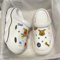 2025new arrival croc shoes men's summer outwear outdoor women's thick solenon-slip couple men's sandals
