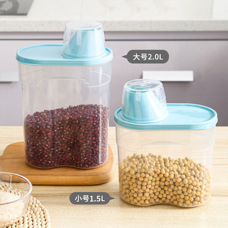 Refrigerator Side Door Grains Storage Box Cereals Candy Milk Powder Coffee Sealed Storage Tank Seasoning Sealed Tank
