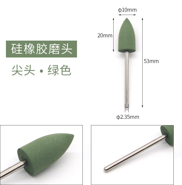 Dental Silicone Grinding Head Silicone Rubber Polishing Series Low Speed Grinding Head Denture Metal Base Mechanic Polishing Grinding Head