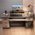 Office desk employee workstation office desk and chair set minimalist modern executive desk single person staff desktop computer table
