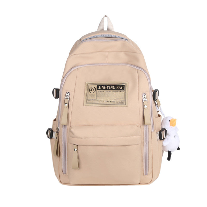 Cross-border wholesale large-capacity leisure backpack versatile burden reduction schoolbag outdoor handbag portable high school backpack