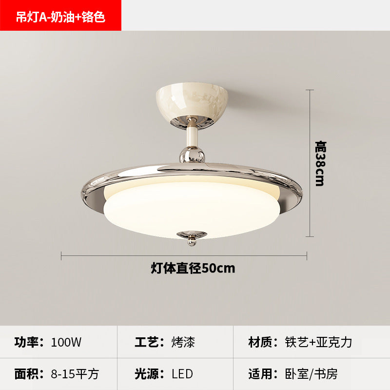 [Strict selection] 2025 new medieval chandelier French retro cream wind warm full spectrum eye protection lamp