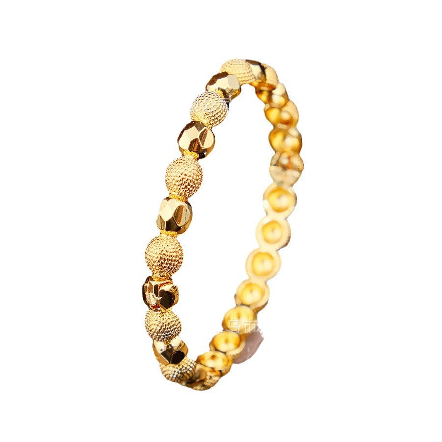 middle eastern luxury women's designer gold-plated bangle, fashion bracelet, wedding gold, turkish jewelry
