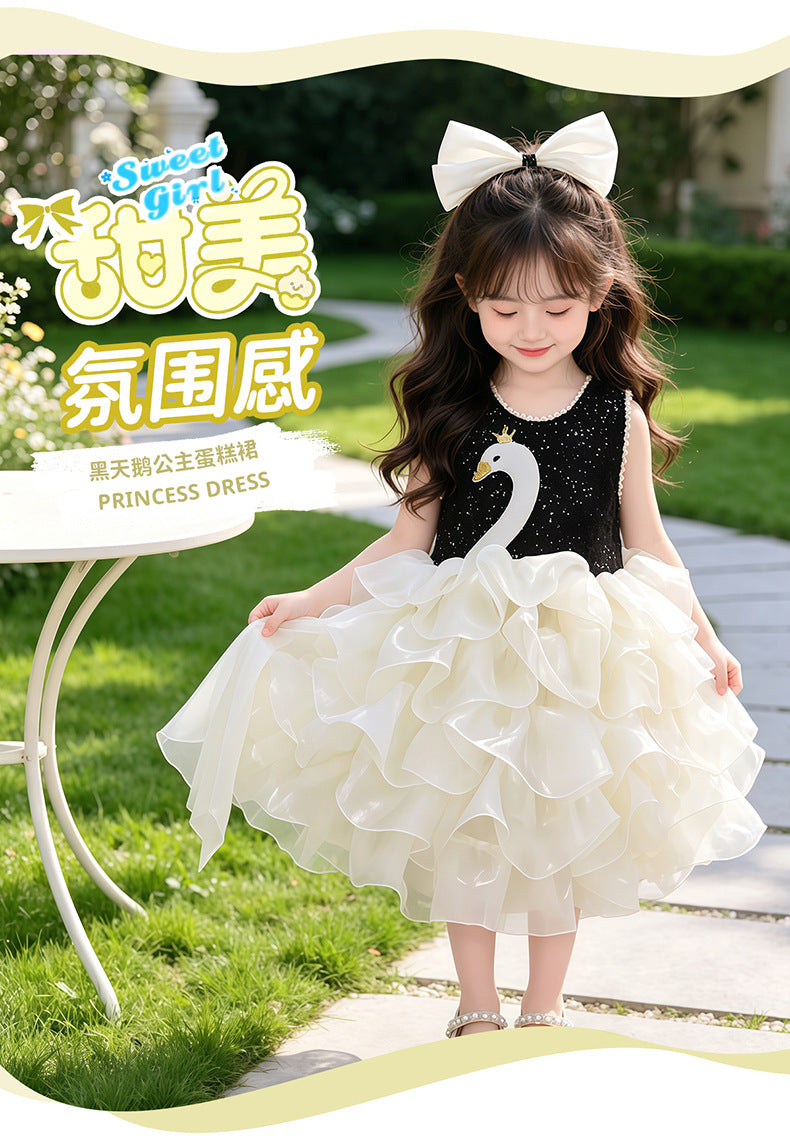 Girls' princess dress - new  summer collection - birthday outfit for little girls - stylish dress for baby girls' first birthday - cotton