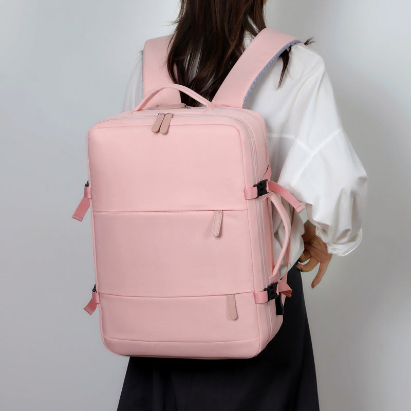 Cross-border new backpack men's and women's multi-functional business and leisure computer bag large-capacity short-distance travel backpack