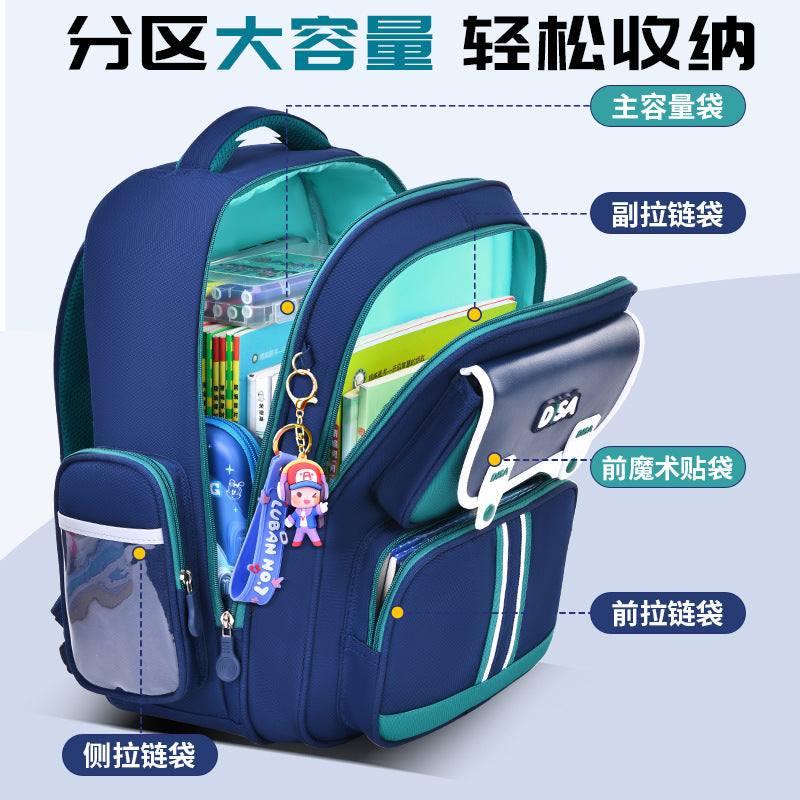 Schoolbag for boys and primary school students 2026 new arrival for grades 1, 2, 3 to 6, boys and girls, lightweight kids spine protection and burden reduction