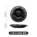 Japanese tableware sushi marinade platter plate four grids plate ceramic divided vegetable plate fruit plate dried fruit snack plate