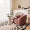 Pink single chair + side table