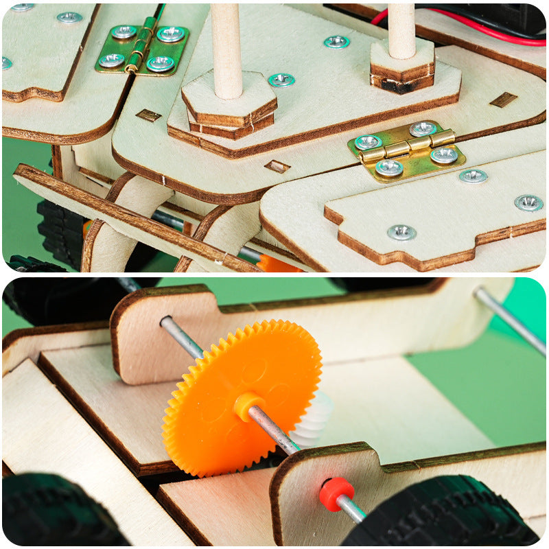 Lunar rover technology small production small invention puzzle children and students handmade DIY science experiment material package