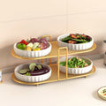 Kitchen multifunctional storage rack, dish rack, storage artifact, dishes, plates, spices, countertop, multi-layer simple tableware rack