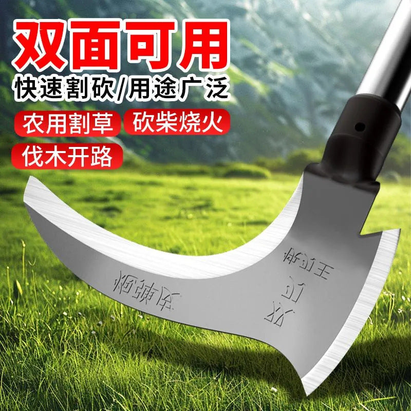 Chuangyi high manganese steel sickle agricultural grass cutting and wheat cutting special firewood cutting and pruning rice cutting tools factory direct sales