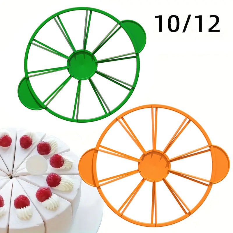 Cake divider diy baking cutter, cake slicer 10/12 portion equal division cutter baking tool