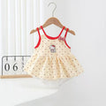 New arrival vest dress for baby girl summer girl k-style cartoon cute printing sleeveless suspender bag butt outing clothes