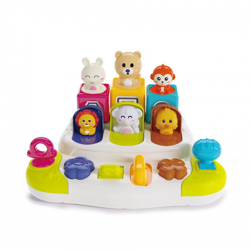 Cross-border  export children's early education elastic music baby digital color enlightenment infant switch box toys