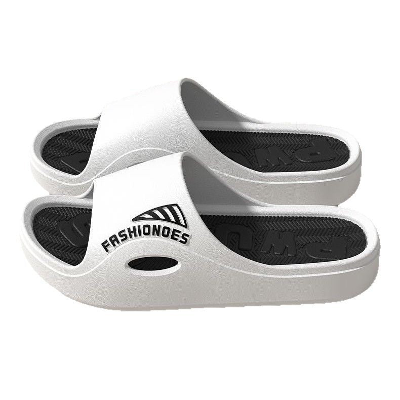 New men's slippers - summer outdoor wear, korean style, trendy & fashionable, indoor home use, soft sole, one-strap sandals