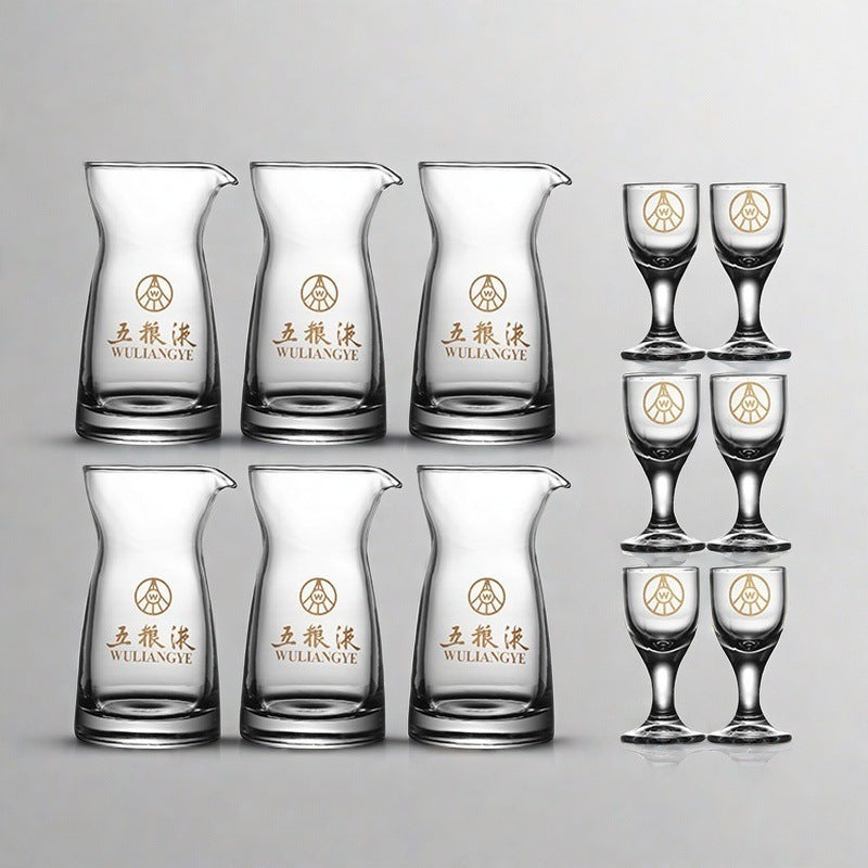 New chinoiserie gift box suit white wine glass wine set suit liquor glass glass wine jug small wine glass wine dispenser