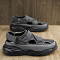Crocs men's shoes machine breathable thick soft bottom easiest for matchcasualfashion sports sandals non-slipcut out half-toe shoes toe cap