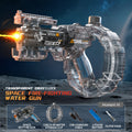 new product jiaolong electric water gun, flash light, high-speed continuous fire, linked reloading, outdoor children's water toys