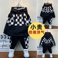 Kids' tracksuit: stylish and trendy boys' activewear set - korean style autumn/winter sweatshirt and pants for toddlers and young boys