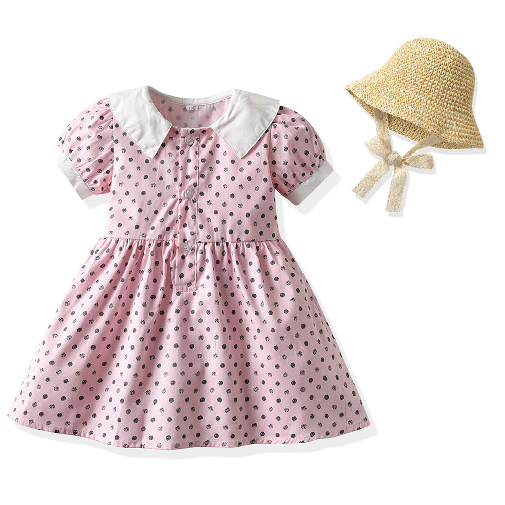 New children's clothing wholesale: boys' pink short-sleeve shirt & overalls set - perfect for children's day, birthdays, performances, and special occasions