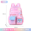 foreign trade kids backpack customized rainbow cute backpack spine protection and burden reduction primary school student schoolbag lightweight