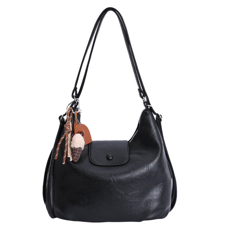 High-end retro large-capacity backpack for women, new 2025 autumn/winter versatile multi-functional crossbody tote bag