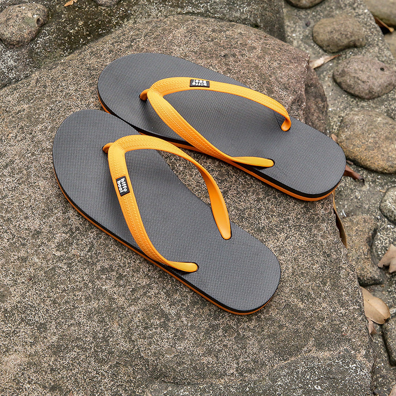 Men's fashionable high-end outdoor flip-flops - all-season, slip-resistant, and durable