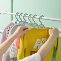 Multifunctional baby clothes hanger - extendable, non-slip, and non-marking clothes drying rack for home use