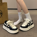 Trending white sneakers for women - autumn's versatile chunky sole, premium style, 2026 new release, unique german army trainers, casual athletic shoes