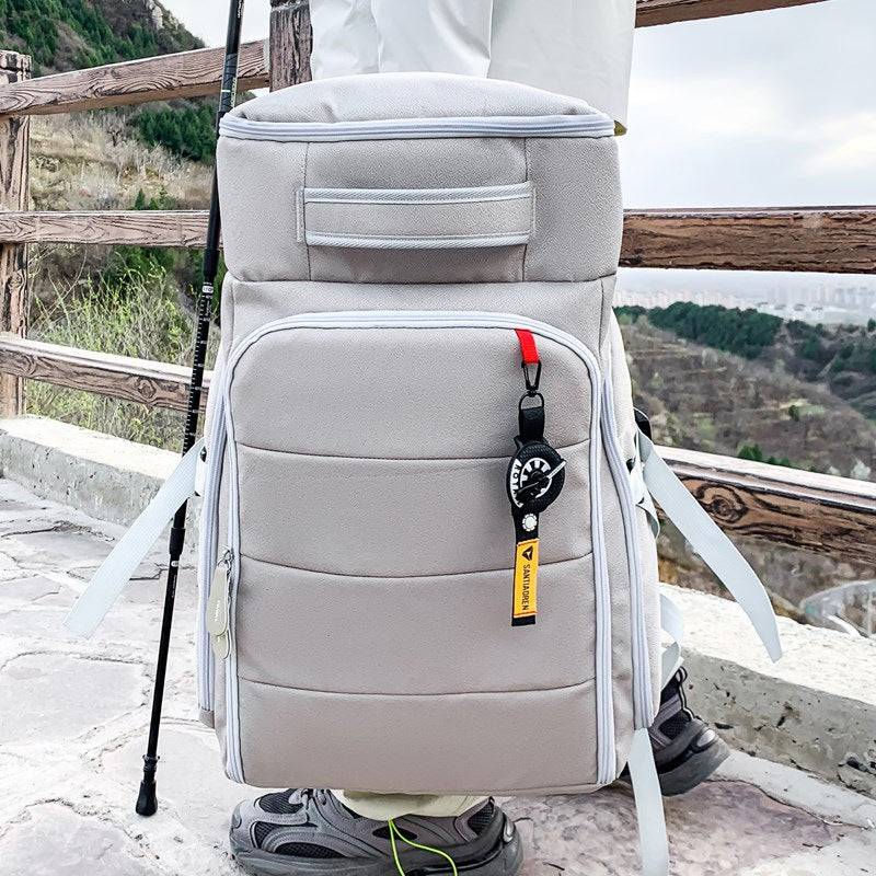 Cross-border outdoor travel backpack men's large-capacity mountaineering hiking sports backpack with shoe compartment casual simple backpack