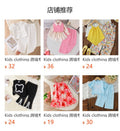 Kids clothing  cross-border new arrivalfashionspring & fallgirl white short-sleeved tops + skirt
