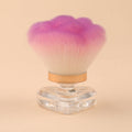 Aromatherapy heart-shaped transparent-flower-shaped white, pink and purple three-color hair manicure brush + net cover/opp packaging