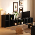 Bookshelf floor-standing locker all-in-one wall-mounted kids bookcase living room reading simple storage combination plaid cabinet bookshelf