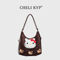 retro frosted shoulder bag women's new trendy versatile crossbody bag student school commuter backpack