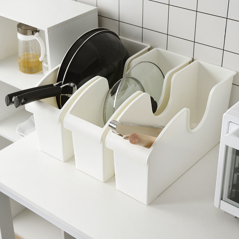 Processing custom pot cover rack with pulley, Japanese plastic pot storage rack, storage box storage rack