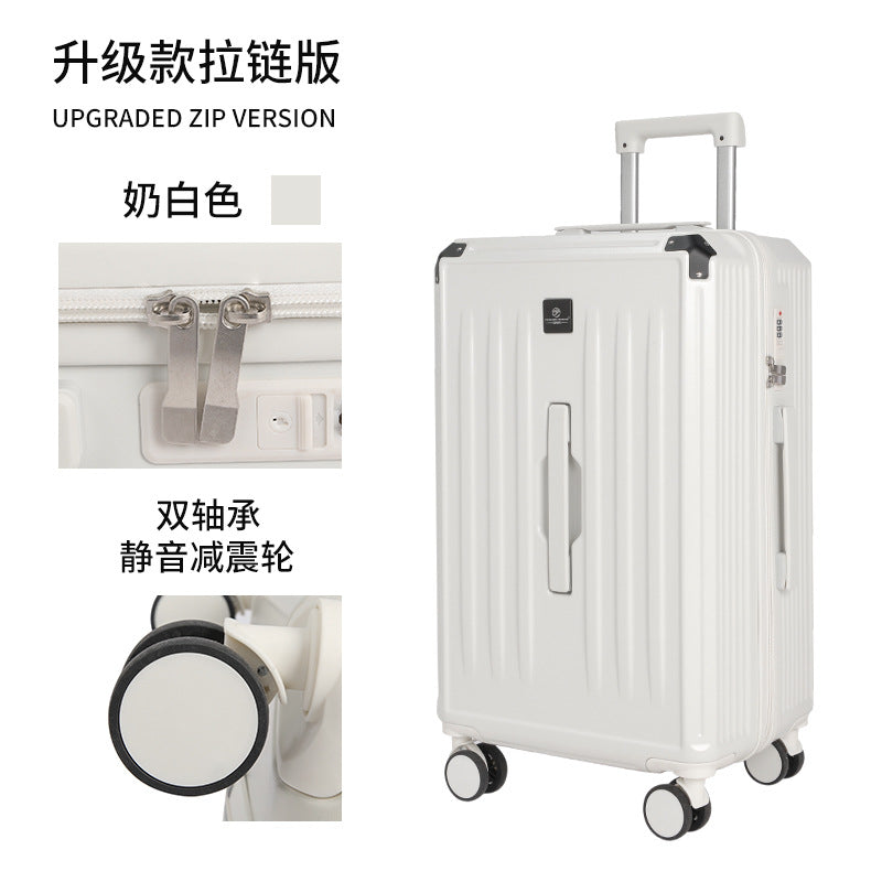 Large capacity thickened fashion luggage zipper 28 inch sports men's trolley case checked travel female silent universal wheel